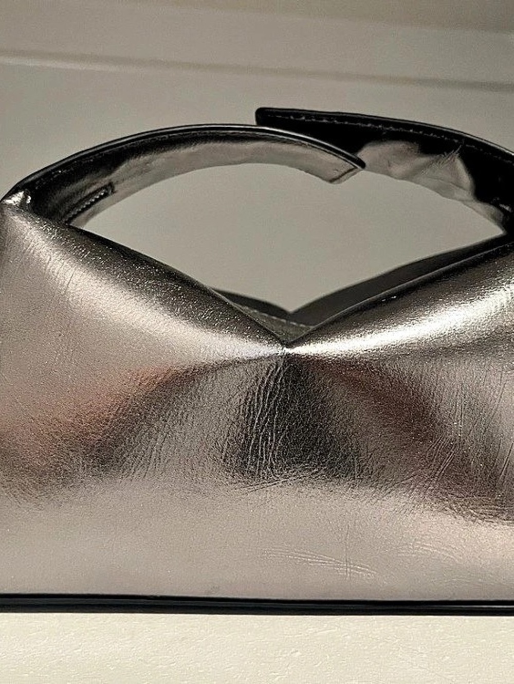 Radley London De Beauvoir Leather Small Ziptop Satchel Bag in Silver